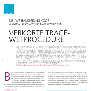 Verkorte Tracéwetprocedure