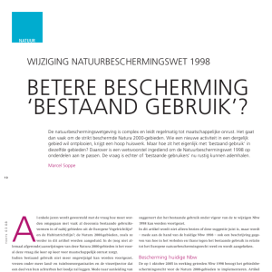 Betere bescherming bestaand gebruik?