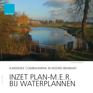 Inzet plan-m.e.r. bij waterplannen