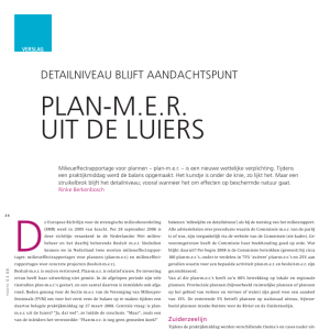 Plan-m.e.r. uit de luiers