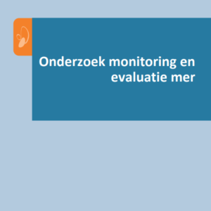 Eindrapport monitoring en evaluatie van mer